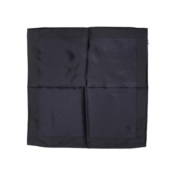 Dolce & Gabbana Dark Blue Silk Square Men Foulard Men's Scarf